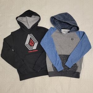 Boys Billabong and Volcom Hoodies